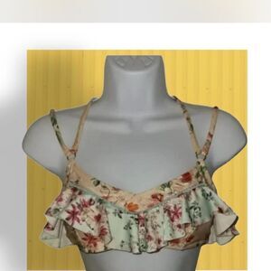 Mini Floral Ruffle Women's bikini Top
